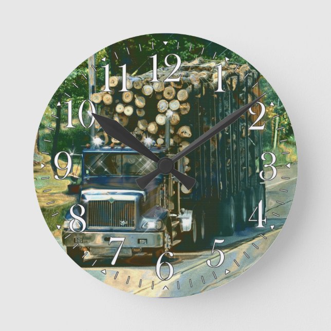 En el reloj de pared del camión de registro de ent (Anverso)