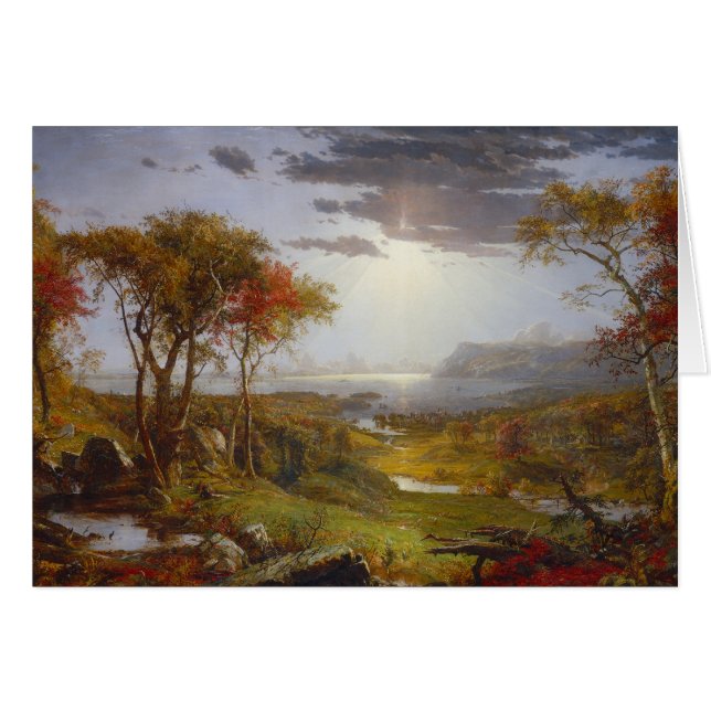 En el río Hudson, 1860 (aceite sobre lienzo) (Anverso (Horizontal))