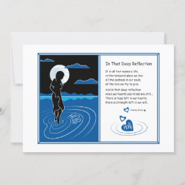 En esa tarjeta plana de reflexión profunda 7"x5"