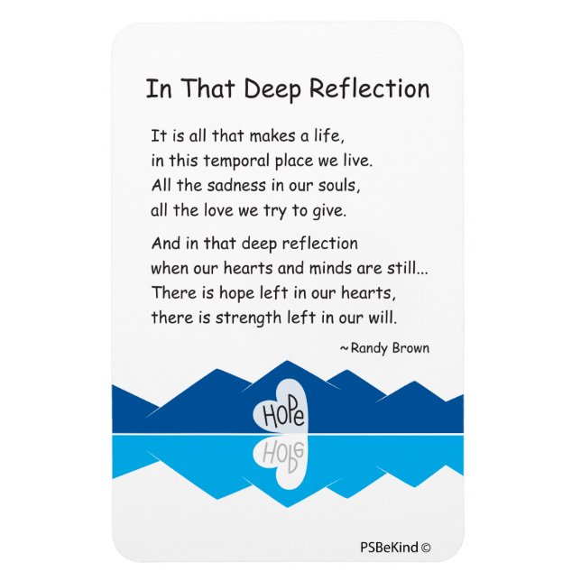 En ese imán flexible de reflexión profunda_4"x6" (Vertical)