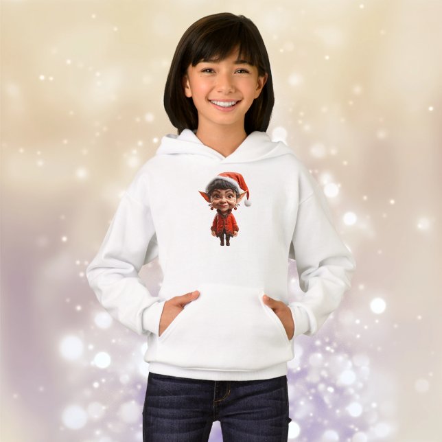 ¡En Eso! Navidades Elf Chica Hoodie (Subido por el creador)