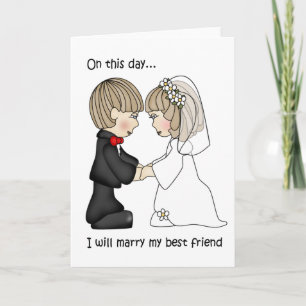 En este día tarjeta Boda
