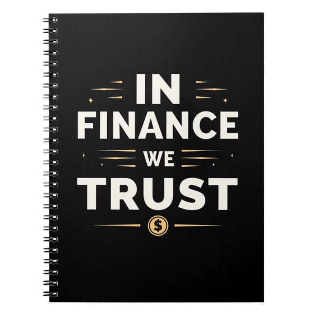 En Finanzas Confiamos – Cuaderno Minimalista (Frente)