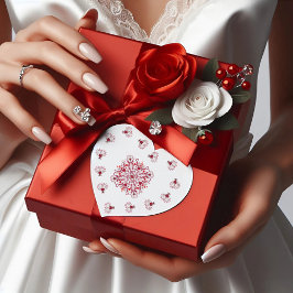 En Forma De Corazón Amo a ti sin fisuras doodle valentina Pegatina del