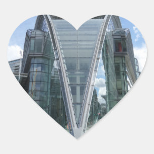 En Forma De Corazón Centro comercial London Heart Pegatina