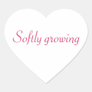 En Forma De Corazón Cute Pink Graphic Women pegatina