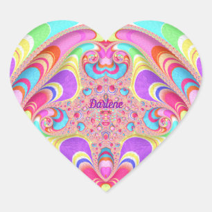 En Forma De Corazón DARLENE ~ CANDALA DULCE ~ Pegatina