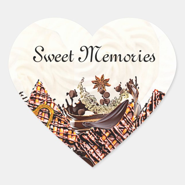 EN FORMA DE CORAZÓN ¡DÍA DEL SOL DULCE! :) PEGATINA REDONDA (Anverso)