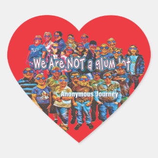 En Forma De Corazón divertido no somos un grupo sombrío pegatina 26c