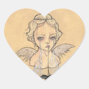 En Forma De Corazón Dolores - Pegatina