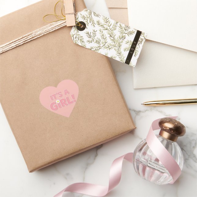 En Forma De Corazón Es un pegatina chica (Regalar)