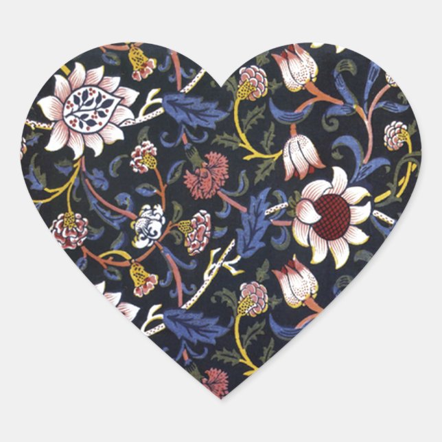 En Forma De Corazón Evenlode Heart Pegatina (Anverso)