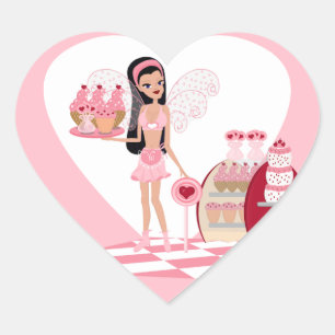 En Forma De Corazón Fery Val Valentine Day Sweets Shoppe Pegatina