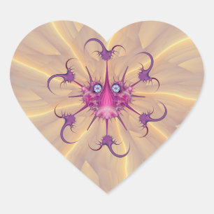 En Forma De Corazón Frijoles Bug & Anti-Virus Heart Pegatina