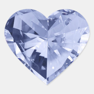En Forma De Corazón Gemstone Crystal Diamond Shiny Heart Pegatina