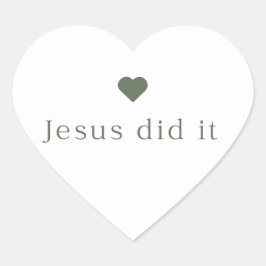 En Forma De Corazón Jesús lo hizo Pegatina