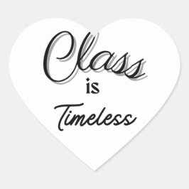 En Forma De Corazón La clase es Pegatina sin tiempo