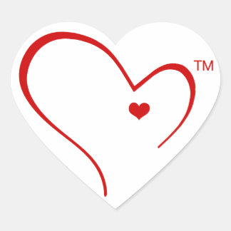 En Forma De Corazón Mittens para el Pegatina del logotipo Detroit Hear
