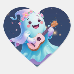 En Forma De Corazón Pegatina