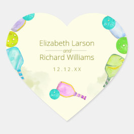 En Forma De Corazón Pegatina