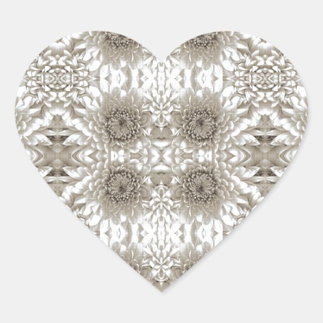 En Forma De Corazón Pegatina (Anverso)