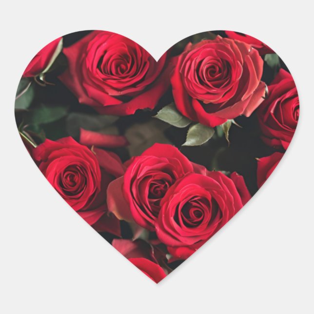 En Forma De Corazón pegatina (Anverso)