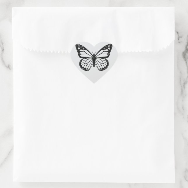 En Forma De Corazón Pegatina (Bolso)