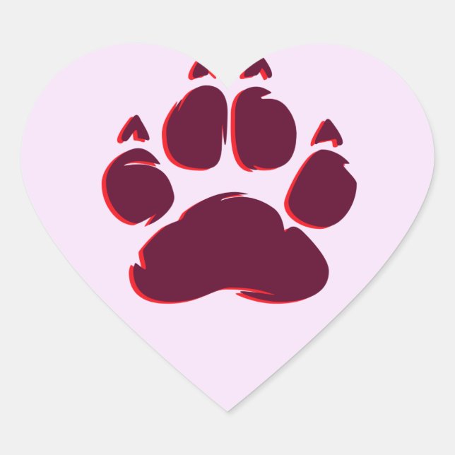 En Forma De Corazón Pegatina (Anverso)