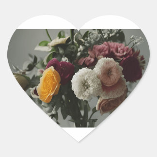 En Forma De Corazón Pegatina