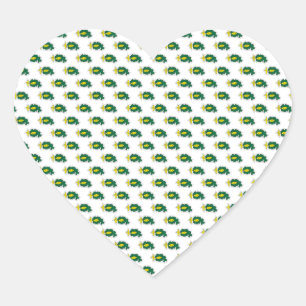 En Forma De Corazón Pegatina