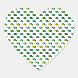 En Forma De Corazón Pegatina