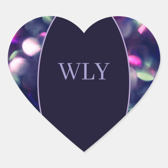 En Forma De Corazón Pegatina (Anverso)