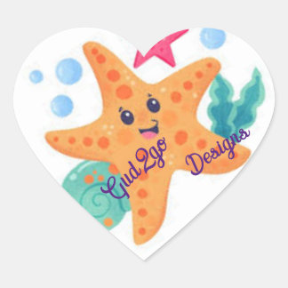 En Forma De Corazón Pegatina