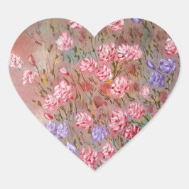 En Forma De Corazón Pegatina