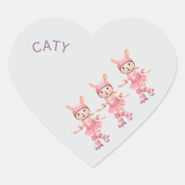 En Forma De Corazón Pegatina