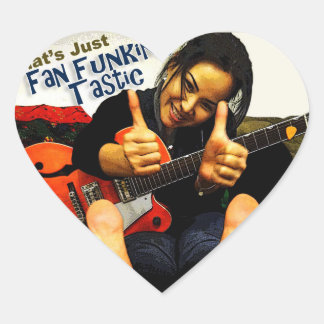 En Forma De Corazón Pegatina