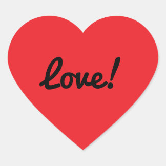 En Forma De Corazón Pegatina