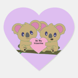 En Forma De Corazón Pegatina