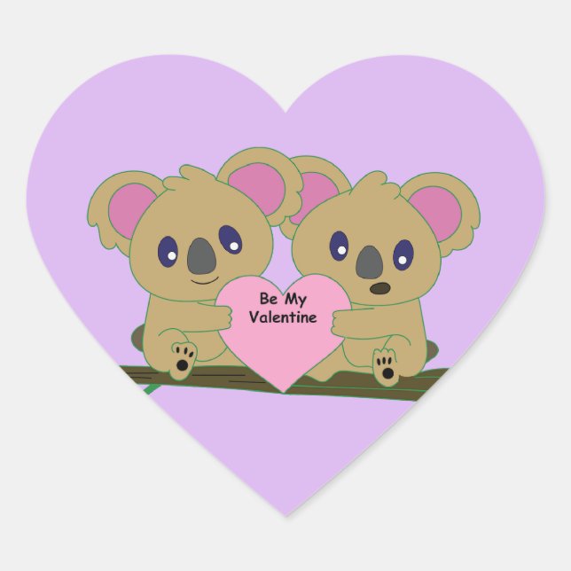 En Forma De Corazón Pegatina (Anverso)