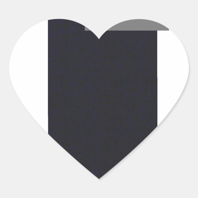 En Forma De Corazón pegatina (Anverso)