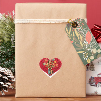 EN FORMA DE CORAZÓN PEGATINA