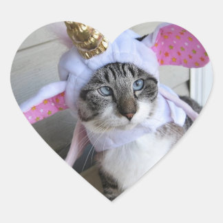 EN FORMA DE CORAZÓN PEGATINA 1