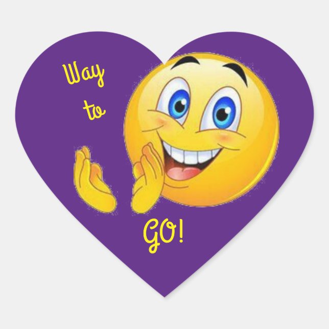 En Forma De Corazón Pegatina Camino a Ir (Anverso)