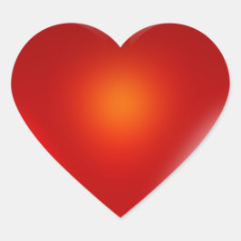 En Forma De Corazón Pegatina cardíaco brillante