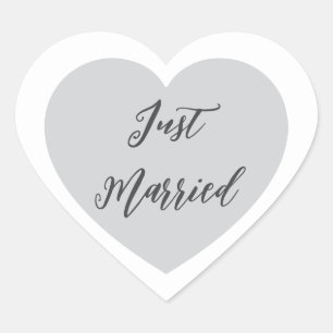 En Forma De Corazón Pegatina casado