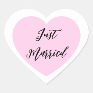 En Forma De Corazón Pegatina casado