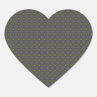 En Forma De Corazón Pegatina con puntos verde brillante