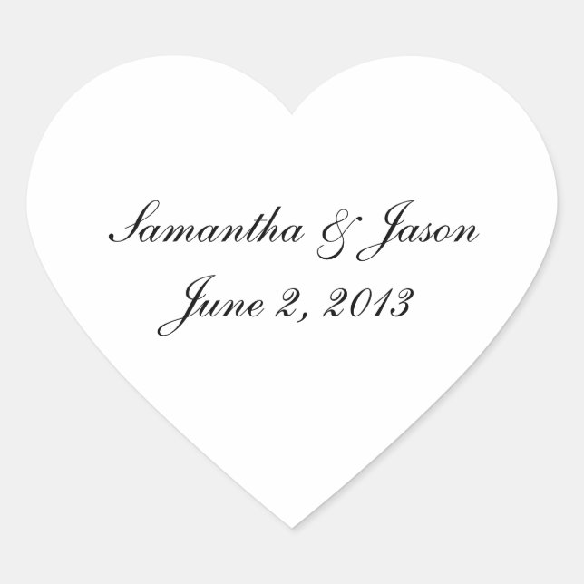 En Forma De Corazón pegatina "Diseña tu propio" (Anverso)