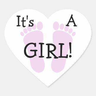 En Forma De Corazón Pegatina Es Una Niña