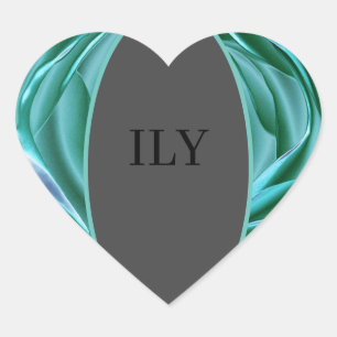 En Forma De Corazón Pegatina ILY
